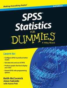 SPSS Statistics for Dummies, 3ed