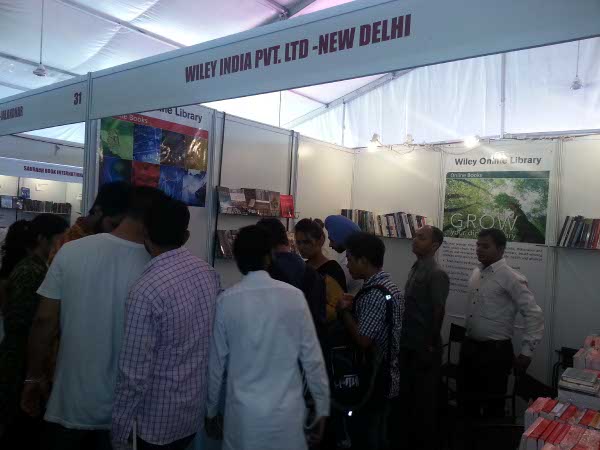 Visitors throng Wiley stall